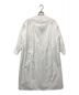 DRAWER (ドゥロワー) コットンノーカラーホワイトシャツドレス ホワイト サイズ:36：12800円