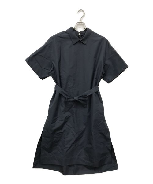 DRAWER（ドゥロワー）DRAWER (ドゥロワー) バックジップシャツワンピース ネイビー サイズ:36の古着・服飾アイテム