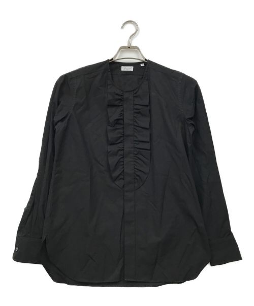 Cbarvet（シャルベ）Cbarvet (シャルベ) フリルシャツ ブラック サイズ:12の古着・服飾アイテム