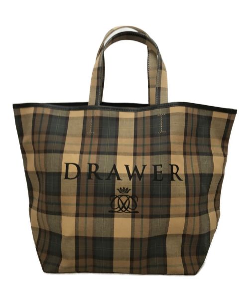 DRAWER（ドゥロワー）Drawer (ドゥロワー) トートバッグ ベージュの古着・服飾アイテム