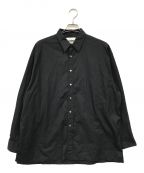 Graphpaperグラフペーパー）の古着「Thomas Mason LS Shirt（トーマス メイソン）」｜ブラック