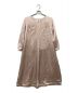 BORDERS at BALCONY (ボーダーズアットバルコニー) GLOSS SATIN DRESS ピンク サイズ:36：14000円