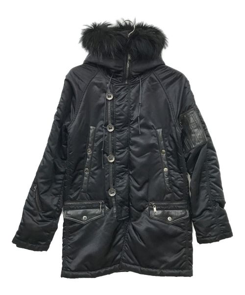 02DERIV（ツーディライヴ）02DERIV (ツーディライヴ) N-3Bタイプコート ブラック サイズ:2の古着・服飾アイテム