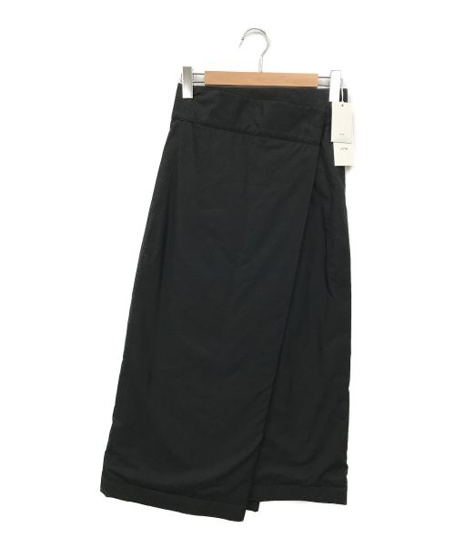 ATON（エイトン）ATON (エイトン) NIDOM WEATHER ラップスカート ブラック サイズ:01の古着・服飾アイテム
