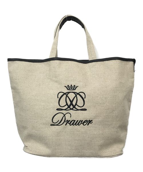 DRAWER（ドゥロワー）DRAWER (ドゥロワー) ノベルティトートバッグ ベージュの古着・服飾アイテム