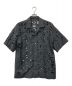 UNITED TOKYO（ユナイテッドトーキョー）の古着「ジオメトリック レザーカットシャツ」｜グレー