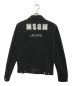 MSGM (エムエスジーエム) ロゴプリントデニムジャケット ブラック サイズ:44：11800円