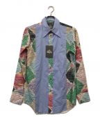 Vivienne Westwood manヴィヴィアン ウェストウッド マン）の古着「SUMMER HARLEQUIN ポイントカラーシャツ（サマー ハーレクイン）」｜ブルー