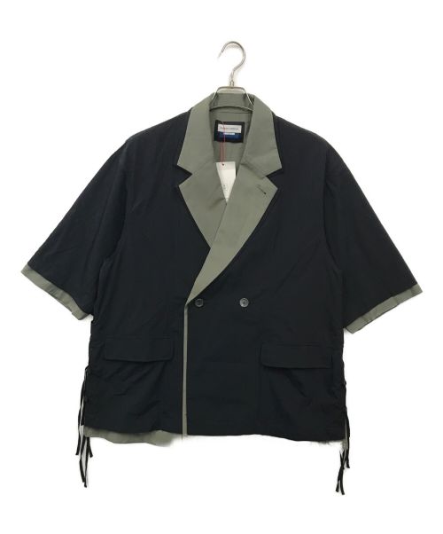 MAISON SPECIAL（メゾンスペシャル）MAISON SPECIAL (メゾンスペシャル) プライムオーバーレイヤリングテーラードジャケットシャツ ネイビー サイズ:1 未使用品の古着・服飾アイテム