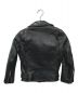 beautiful people (ビューティフルピープル) vintage leather riders jacket（ビンテージレザーライダースジャケット） ブラック サイズ:130：11000円