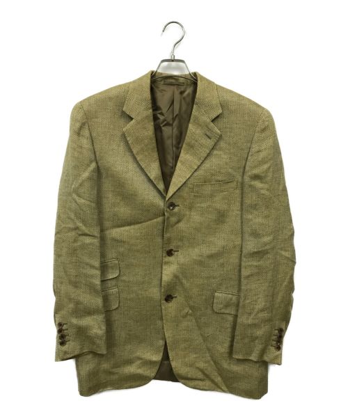 HERMES（エルメス）HERMES (エルメス) ツイードテーラードジャケット ベージュ サイズ:48の古着・服飾アイテム