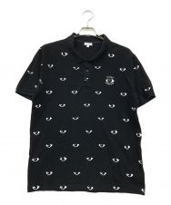 KENZO (ケンゾー) EYEデザインポロシャツ ブラック サイズ:XL