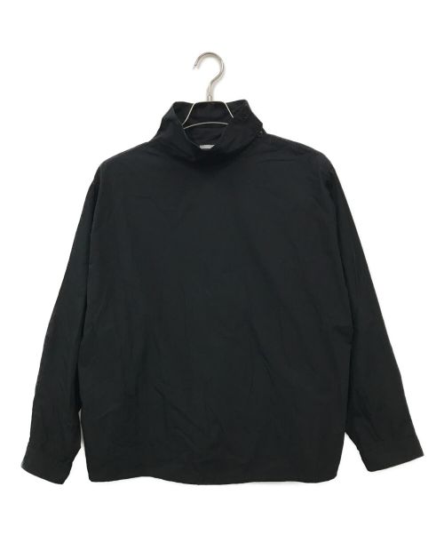 YAECA（ヤエカ）YAECA (ヤエカ) ロールカラーブラウス ブラック サイズ:Mの古着・服飾アイテム