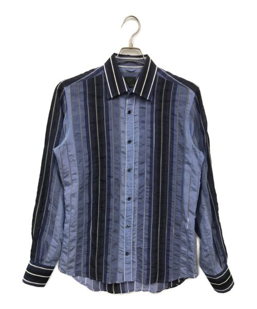 FENDI（フェンディ）FENDI (フェンディ) ストライプシャツ スカイブルー サイズ:40の古着・服飾アイテム