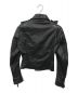 BALENCIAGA (バレンシアガ) ラムレザーライダースジャケット ブラック サイズ:M：39800円