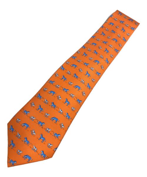 HERMES（エルメス）HERMES (エルメス) ネクタイ オレンジ サイズ:表記なし 未使用品の古着・服飾アイテム