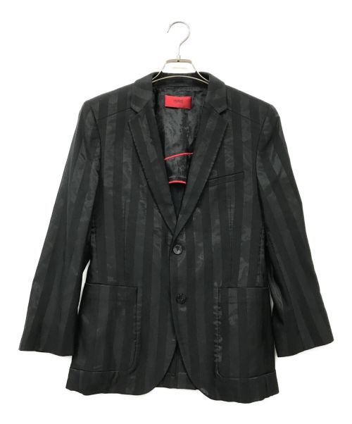 HUGO BOSS（ヒューゴ ボス）HUGO BOSS (ヒューゴ ボス) テーラードジャケット ブラック サイズ:UK46の古着・服飾アイテム