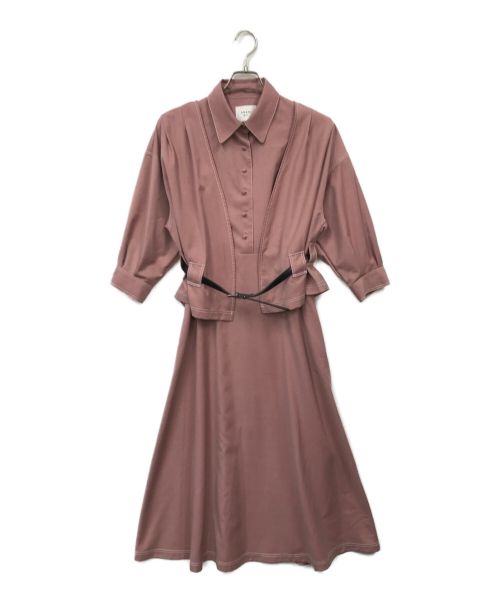 Ameri（アメリ）Ameri (アメリ) GENTLEWOMAN OVERLAP DRESS( ジェントルウーマンオーバーラップドレス) ピンク サイズ:Sの古着・服飾アイテム