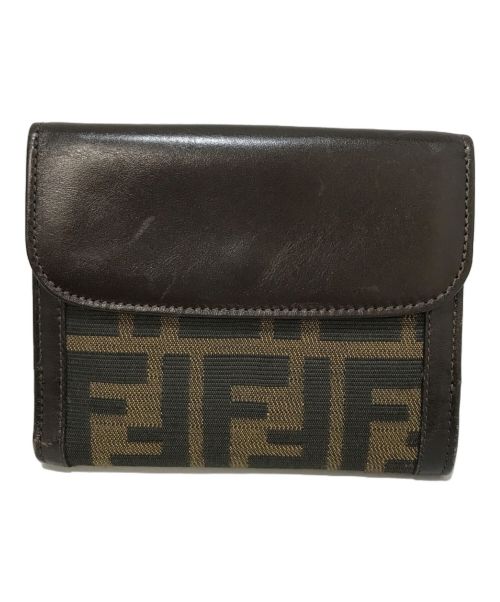 FENDI（フェンディ）FENDI (フェンディ) ズッカミニ財布 ブラウンの古着・服飾アイテム