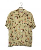Aloha Blossomアロハブロッサム）の古着「アロハシャツ」｜ベージュ