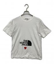 PLAY COMME des GARCONS (プレイコムデギャルソン) THE NORTH FACE (ザ ノース フェイス) Tシャツ ホワイト サイズ:M
