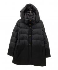 HERNO (ヘルノ) ウール×ダウン フーデットダウンコート ブラック サイズ:40