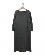 23区 (ニジュウサンク) ウール圧縮スムース サック ワンピース グレー サイズ:40