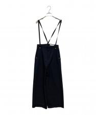 Loulou Willoughby (ルルウィルビー) ポリエステルレーヨンサロペパンツ ネイビー サイズ:1