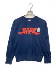 BAPE BY A BATHING APE (ベイプバイアベイシングエイプ) スウェット ネイビー サイズ:表記無し