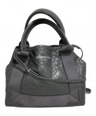 BALENCIAGA (バレンシアガ) ネイビーカバスXS グレー