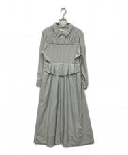 Her lip to (ハーリップトゥ) Peplum Poplin Shirt Dress グリーン サイズ:S 未使用品