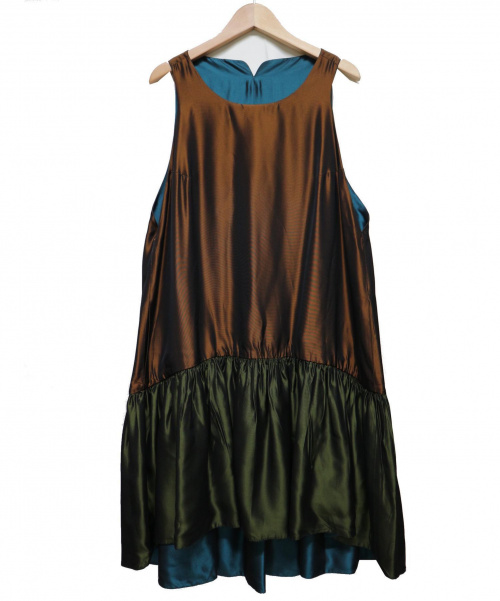 中古 古着通販 Kenzo ケンゾー リバーシブルドレスワンピース グリーン サイズ 38 ブランド 古着通販 トレファク公式 Trefac Fashion