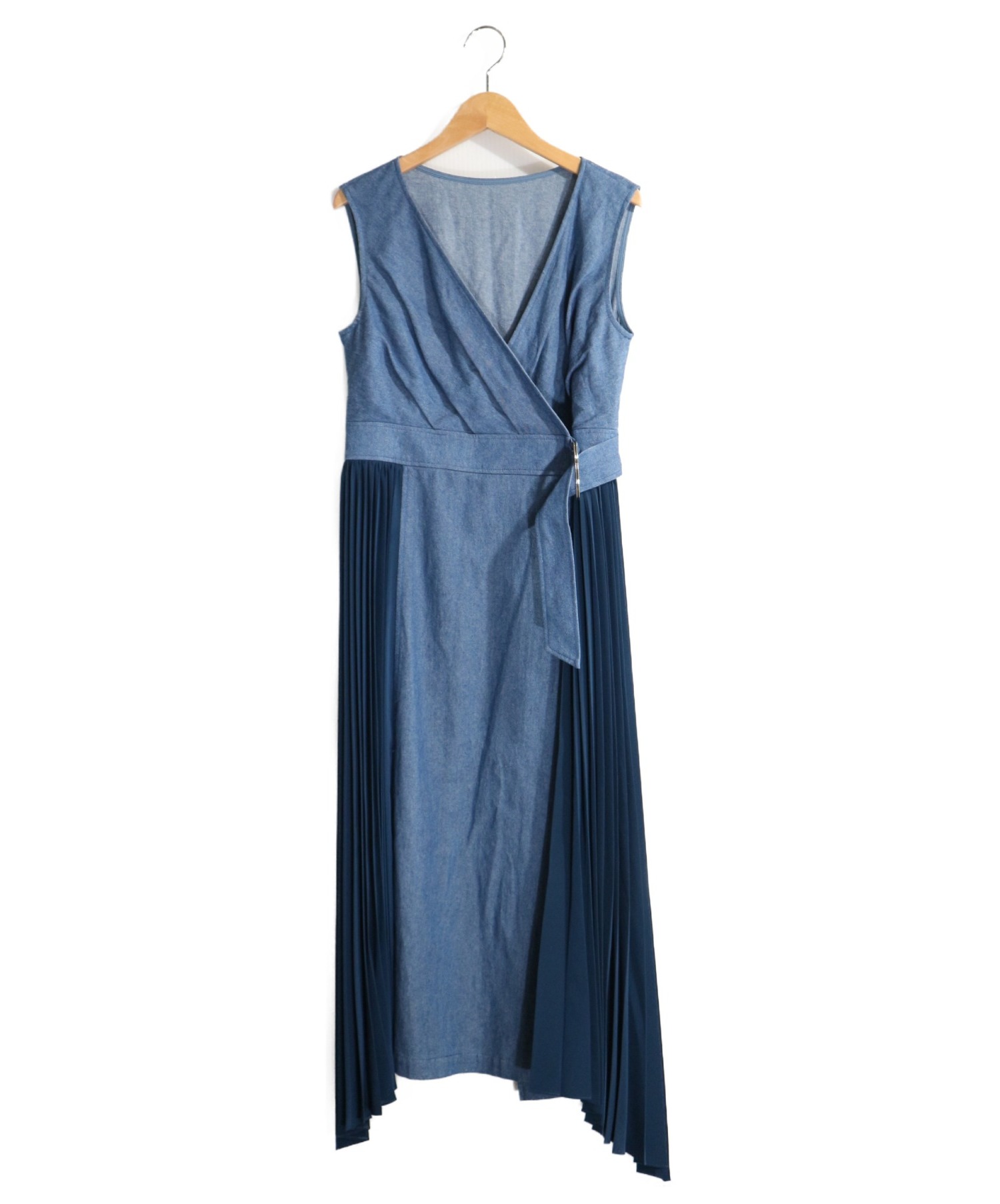 被り心地最高 美品 Diagram ダイアグラム 36 デニム シルク ロング ワンピース クリアランスセール Www Globaldentalcentre Org