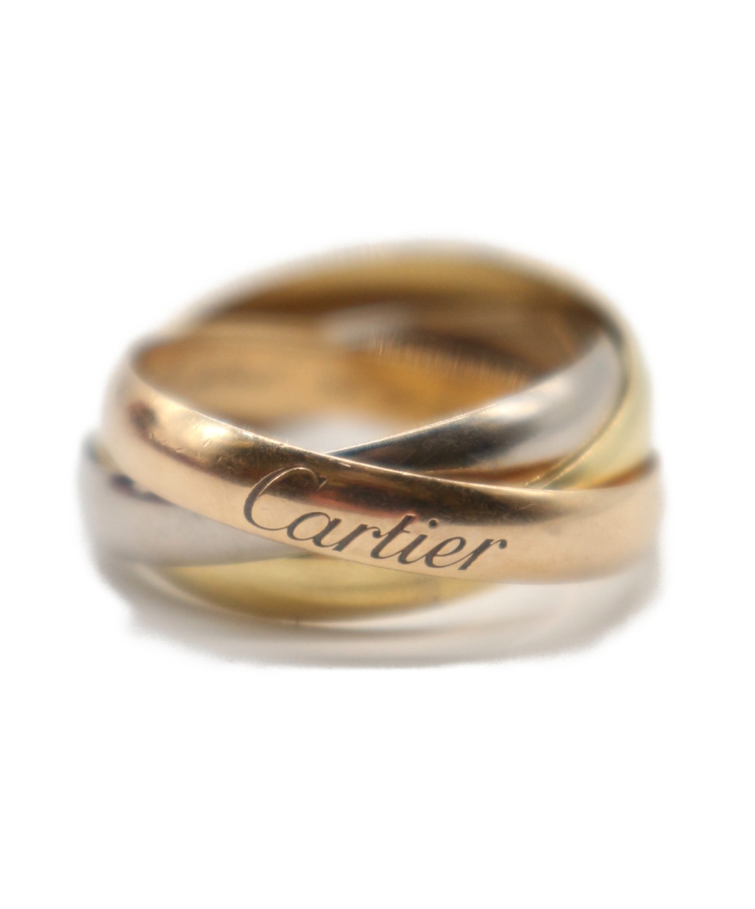 【中古・古着通販】Cartier (カルティエ) トリニティ3連リング ゴールド サイズ:44 リング トリニティ｜ブランド・古着通販 トレフ