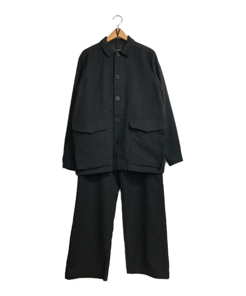 Cleaveland（クリーブランド）cleaveland ×BELLA MOLNAR (クリーブランド × ベラモルナー) “Car suits“ジャケットセットアップ ブラック サイズ:不明の古着・服飾アイテム
