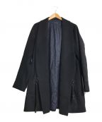 DRESSEDUNDRESSED（ドレスドアンドレスド）の古着「ショールカラーコート」｜ブラック