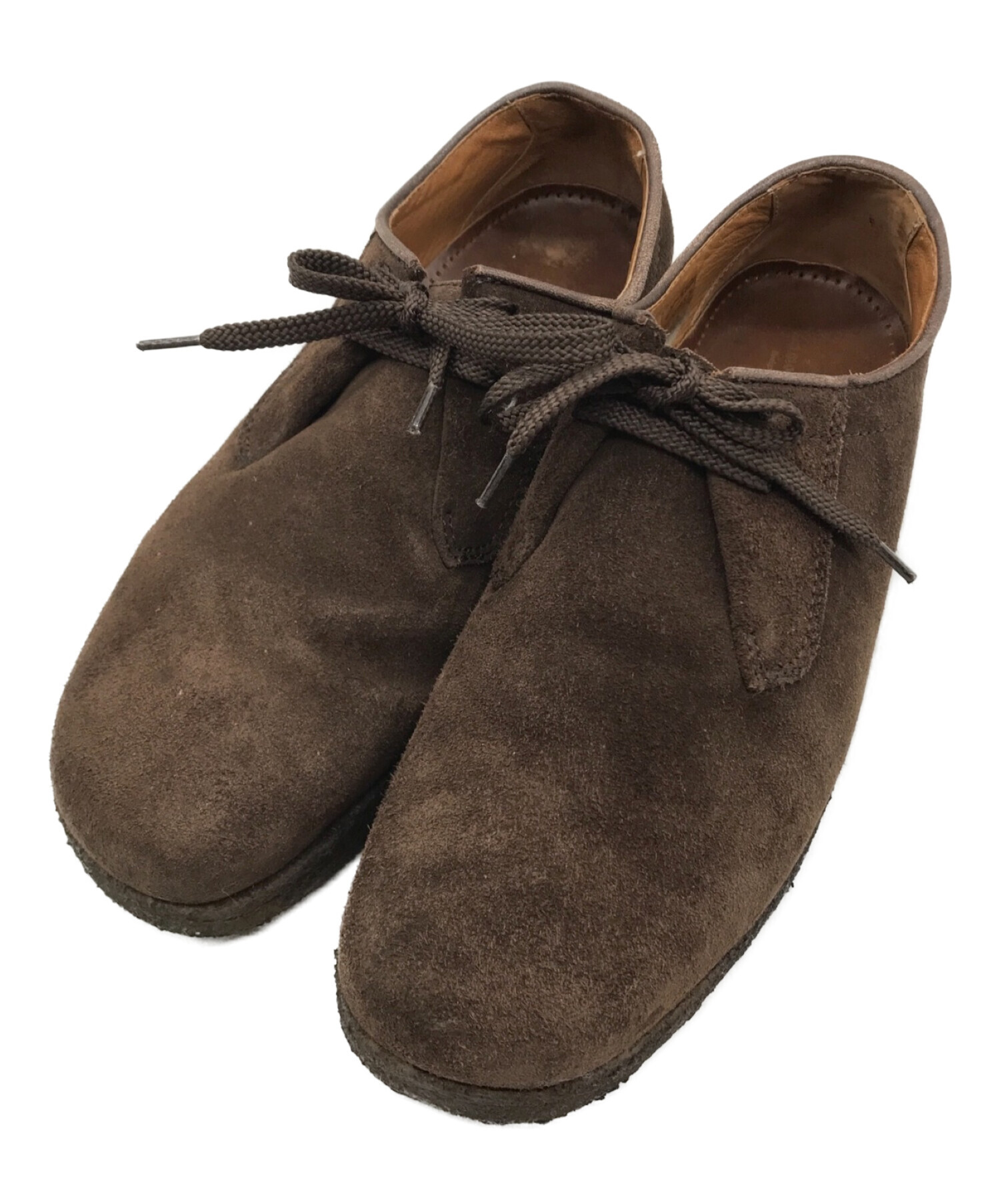 中古 古着通販 Padmore Barnes パドモア バーンズ プレーントゥスウェードシューズ ブラウン サイズ 8 ブランド 古着通販 トレファク公式 Trefac Fashion
