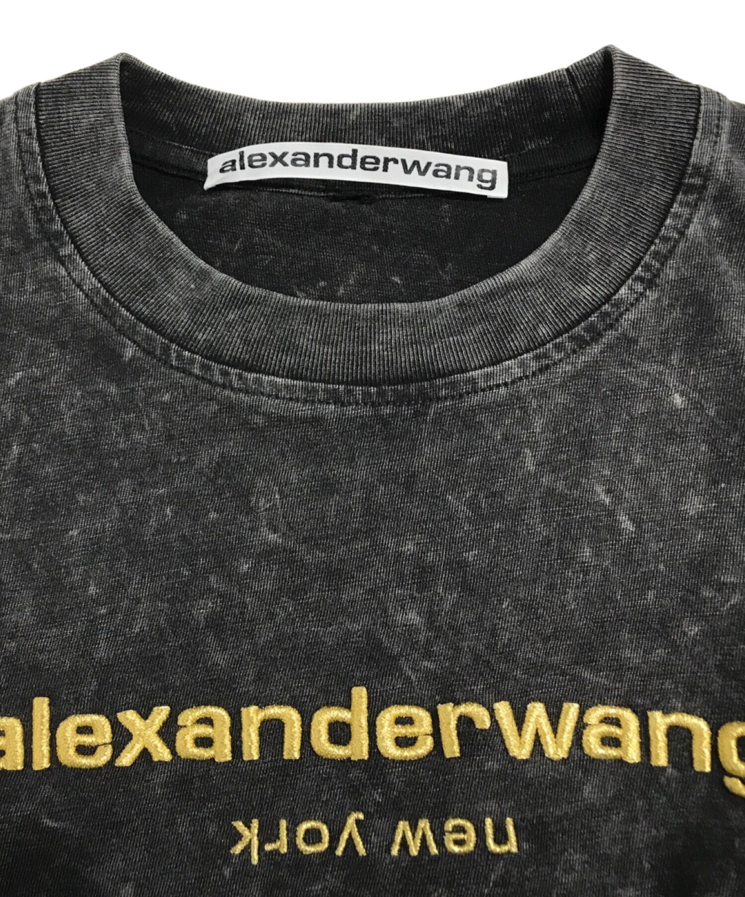 ALEXANDER WANG (アレキサンダーワン) 20SS Acid Washed L/S Tee ブラック サイズ:S