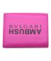 BVLGARI×AMBUSH（ブルガリ×アンブッシュ）の古着「3つ折り財布」｜ピンク×ブラック