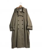willfully（ウィルフリー）の古着「bulgy sleeve belted trench coat」｜ブラウン