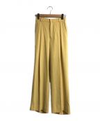 TODAYFUL）の古着「Georgette Rough Trousers」｜イエロー