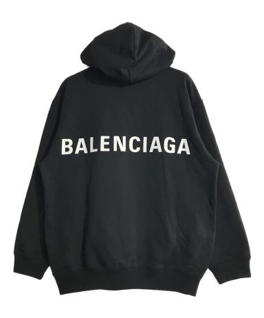 [中古]BALENCIAGA(バレンシアガ)のメンズ トップス バックロゴオーバーサイズプルオーバーパーカー
