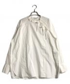 RAY BEAMSレイ ビームス）の古着「アシンメトリーリボンシャツ」｜ホワイト