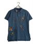 POLO RALPH LAUREN（ポロ・ラルフローレン）の古着「ペインティングデザインポロシャツ」｜ブルー