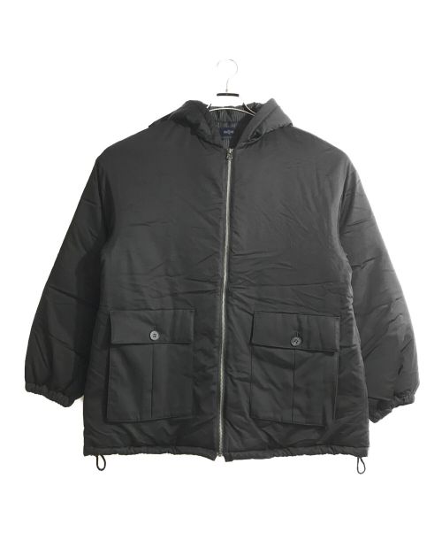 SILLIS（シリス）SILLIS (シリス) フーデッド中綿ジャケット ブラック サイズ:44の古着・服飾アイテム