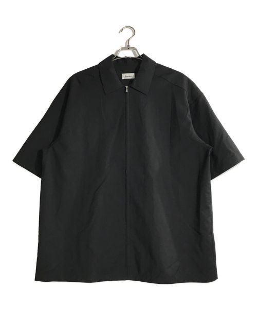 lownn（ローン）lownn (ローン) ジップアップシャツ ブラック サイズ:48の古着・服飾アイテム
