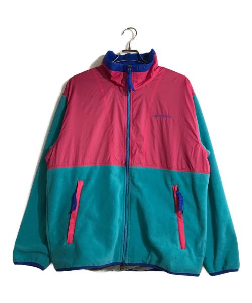 Columbia（コロンビア）Columbia (コロンビア) ベルモントリバーフルジップフリースジャケット ピンク×ブルー サイズ:Lの古着・服飾アイテム