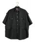 MAISON SPECIAL（メゾンスペシャル）の古着「プライムオーバーシアーレイヤリングショートスリーブシャツ」｜ブラック