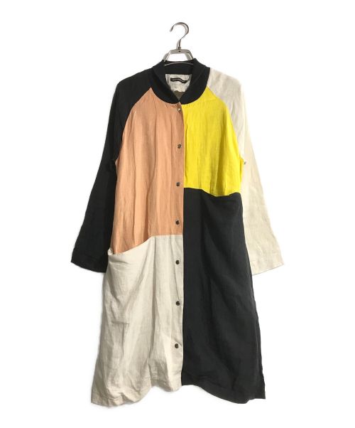 marimekko（マリメッコ）marimekko (マリメッコ) 配色切り替えコート マルチカラー サイズ:XSの古着・服飾アイテム