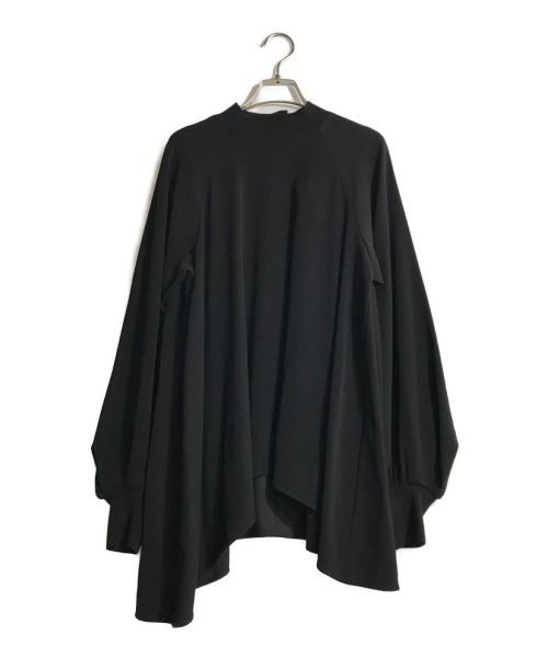 ENFOLD（エンフォルド）ENFOLD (エンフォルド) PEダブルクロス ハイネックブラウス ブラック サイズ:38の古着・服飾アイテム